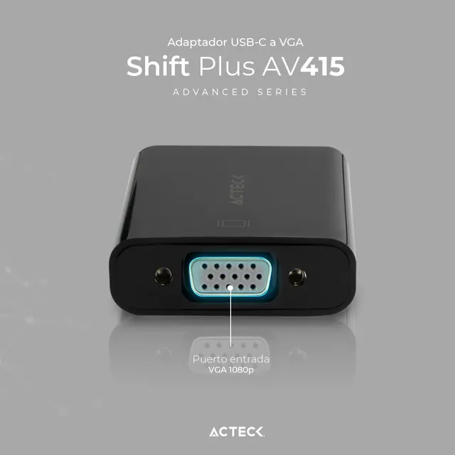 Adaptador USB-C a VGA ACTECK AV415 — vista 3