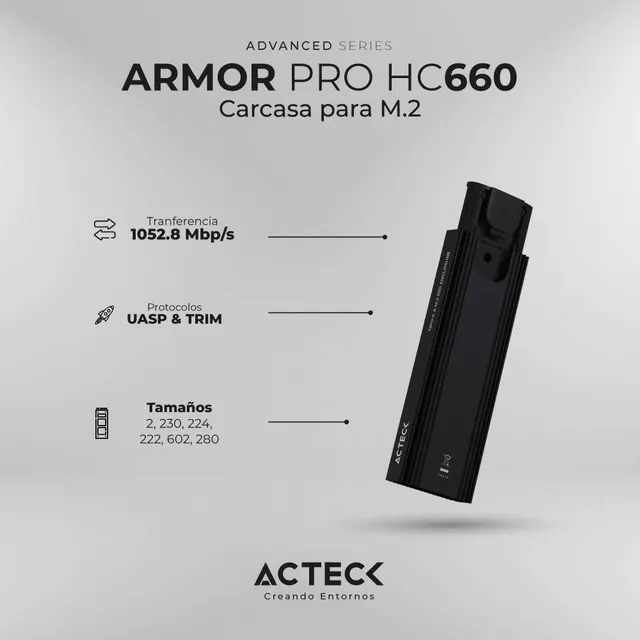 Enclosure ACTECK HC660 — vista 3