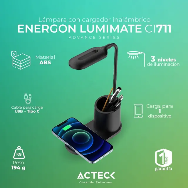 cargador ACTECK CI711 — vista 3
