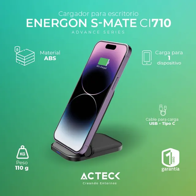 Cargador ACTECK CI710 — vista 3