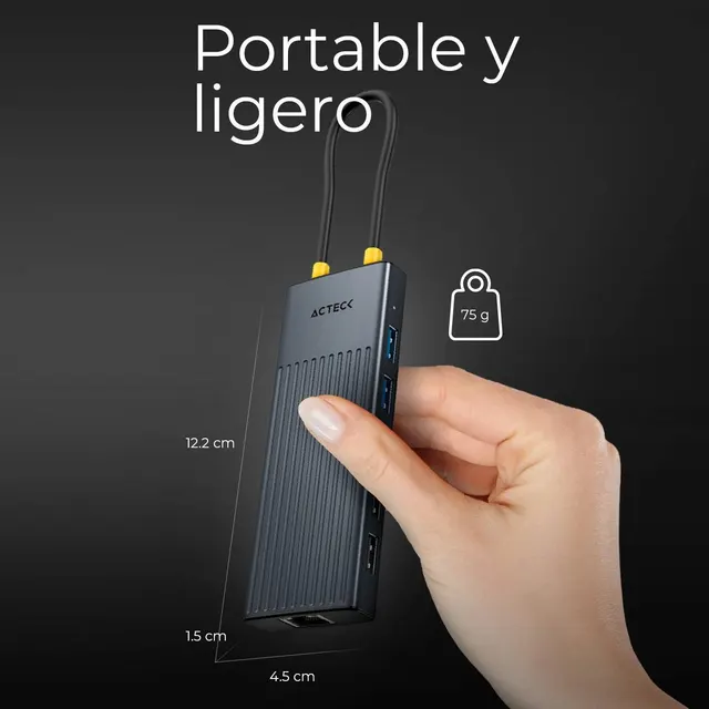 Concentradores Hub ACTECK NEXUS DOCK ULTRA HN960 — vista 4