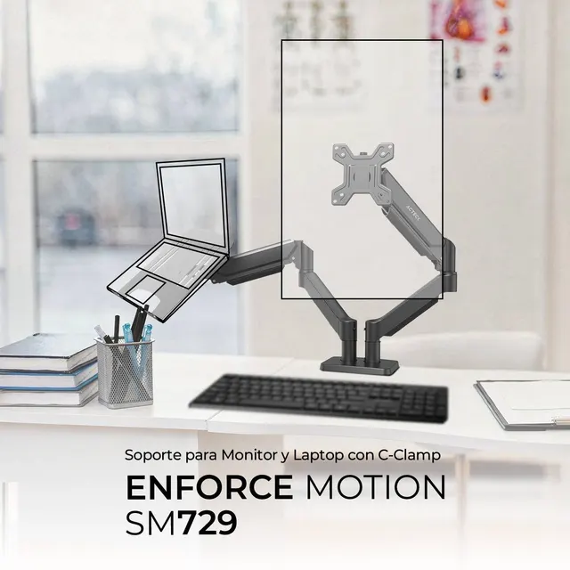 Soportes para Monitores ACTECK ENFORCE MOTION  SM729 — vista 3