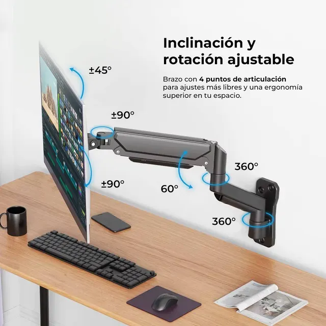 Soportes para Monitores ACTECK ENFORCE MOTION SM715 — vista 4