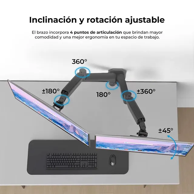 Soportes para Monitores ACTECK ENFORCE MOTION SM725 — vista 2