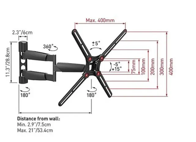 Soporte para TV BARKAN BM343 — vista 2