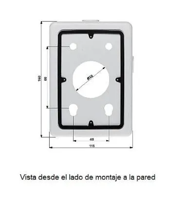 Caja de Conexiones Dahua Technology DH-PFA120 — vista 3
