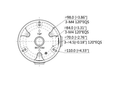 Caja de conexiones Dahua Technology DH-PFA136 — vista 3