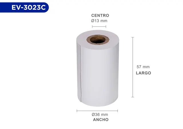 Rollos de papel EVOTEC EV-3023C — vista 2