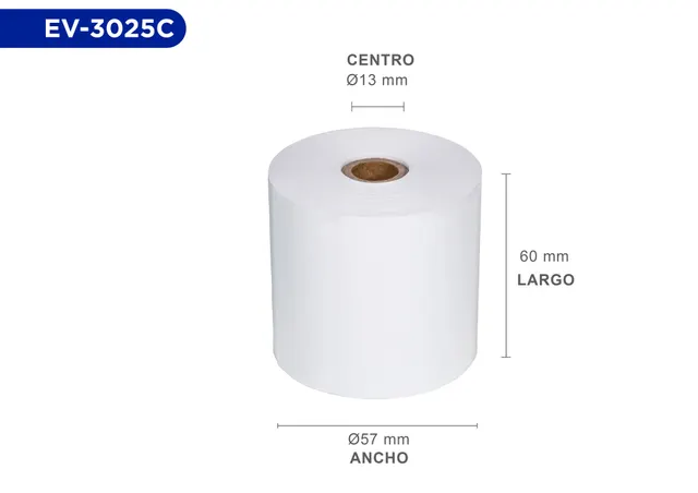 Rollos de papel EVOTEC EV-3025C — vista 2