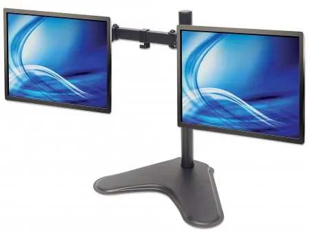 Soporte para dos monitores MANHATTAN  Movimiento con brazos de doble articulación — vista 3