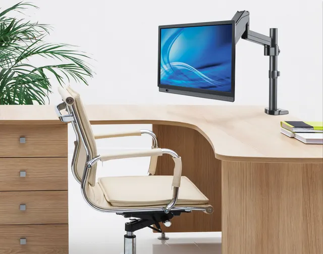 Soporte universal de pared para monitor MANHATTAN con pistón a gas,Soporta un monitor de 17 — vista 8