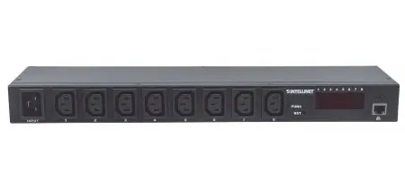 Barra Multicontactos INTELLINET 8 salidas para montaje en rack de 19" — vista 3