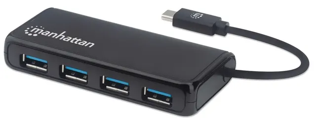Conector Múltiple de 4 Puertos para USB MANHATTAN 164924