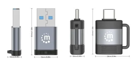 Adaptador USB MANHATTAN 356329 — vista 3