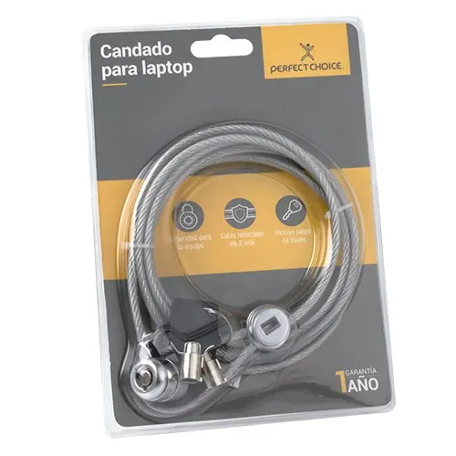 Candado para laptop (PC-160076) Acero recubie PERFECT CHOICE PC-160076 — vista 3