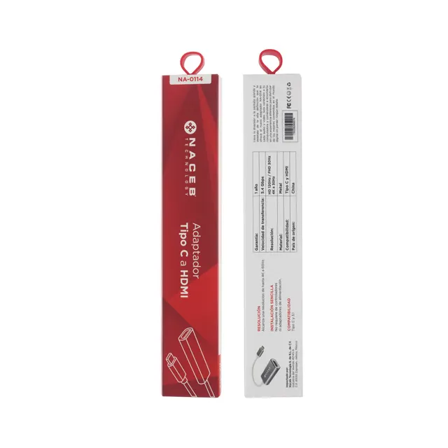 Adaptador Tipo C a HDM Naceb Technology NA-0114 — vista 3