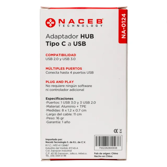 Concentradores Hub Naceb Technology NA-0124 — vista 4