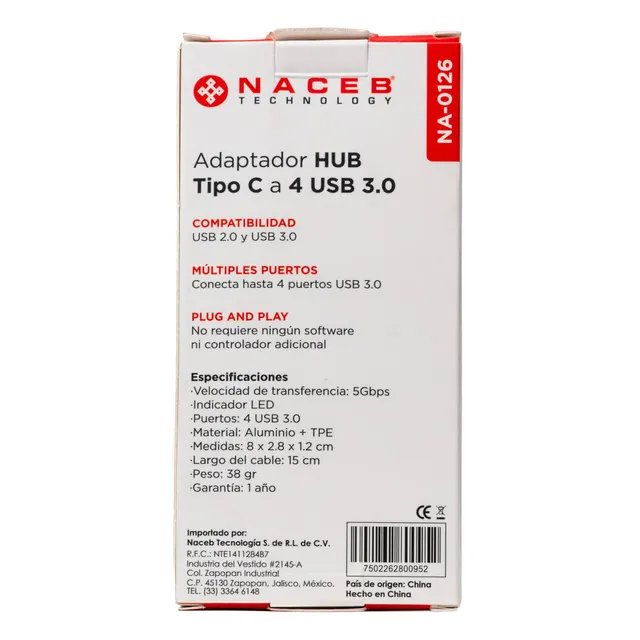 Concentradores Hub Naceb Technology NA-0126 — vista 4