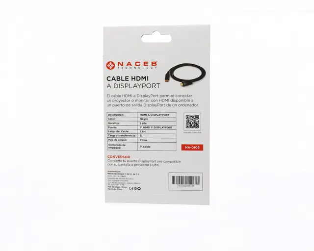 Adaptador HDMI a DisplayPort Naceb Technology NA-0106 — vista 7