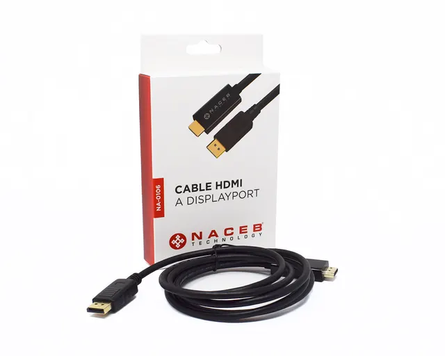 Adaptador HDMI a DisplayPort Naceb Technology NA-0106