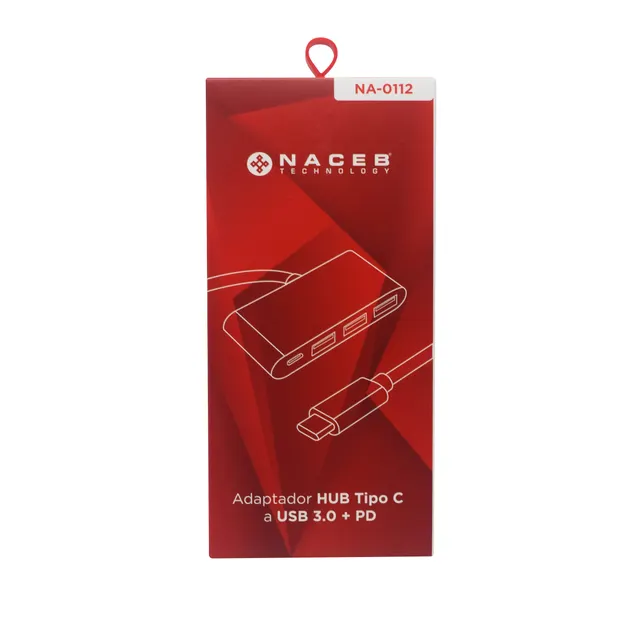 Adaptador Tipo C a USB 3.0 + PD Naceb Technology NA-0112 — vista 3
