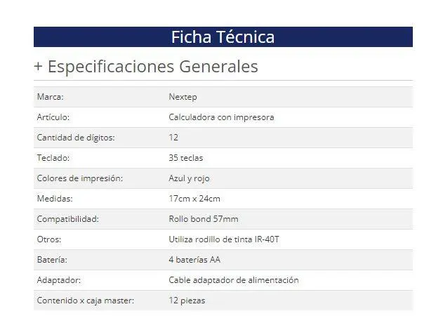 Calculadora Nextep NE-195 — vista 2