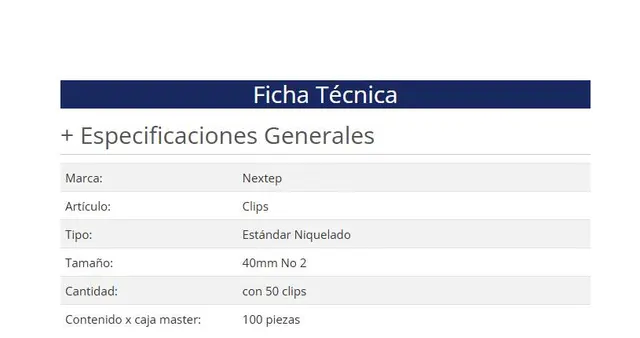 Clip Mariposa Nextep NE-042B — vista 4