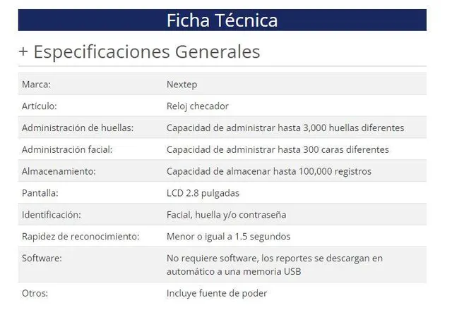 Checador Nextep NE-234 — vista 2