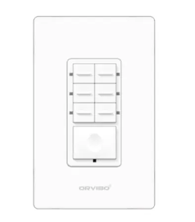 Botonera de 7 Escenas Inteligente ZIGBEE  Orvibo T10S7ZW-1UO