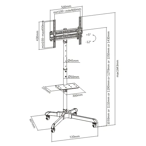 Soporte  OVALTECH OVTV-CA3255 — vista 5