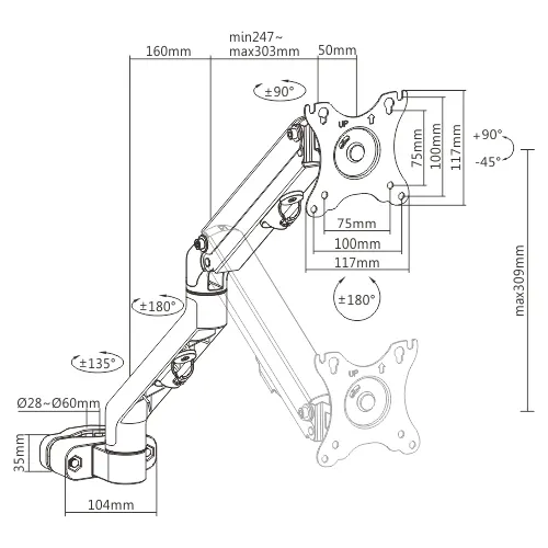 Soporte OVALTECH OVMT-S1727 — vista 4