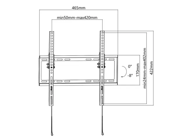 Soporte de Pared FIJO para TV  OVALTECH De 32 — vista 3