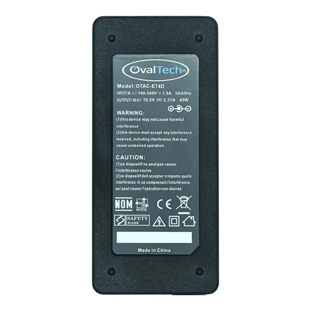 Adaptador de corriente para laptop OVALTECH 19.5V/2.31AH para DELL, Dell XPS 13 9343-4143 Notebook Dell XPS 13 L322X Ultrabook, Dell Ultrabook — vista 2