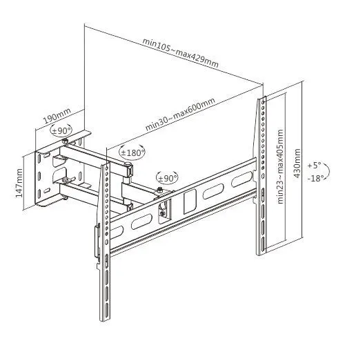 Soporte Movil OVALTECH OVTV-M3270P — vista 5
