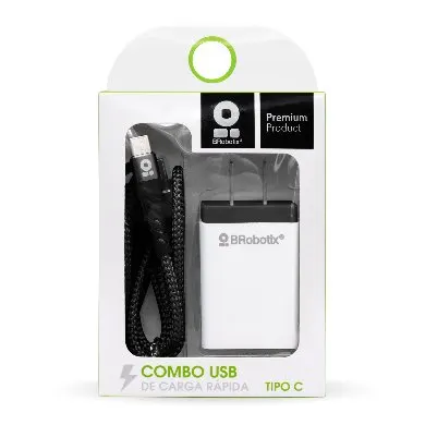 CARGADOR BROBOTIX USB C/CABLE TIPO C CARGA RÁPIDA 963325 — vista 5