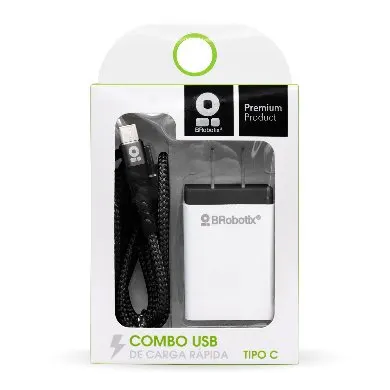 CARGADOR BROBOTIX USB C/CABLE TIPO C CARGA RÁPIDA 963325 — vista 10