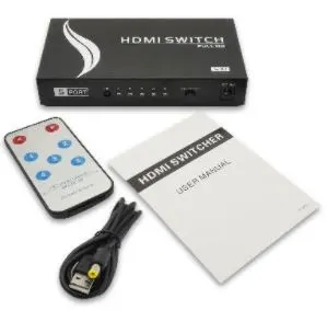 Multiplexor Manual HDMI de 5 Dispositivos  BROBOTIX 963684 — vista 3