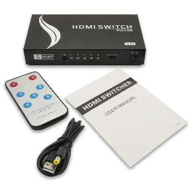 Multiplexor Manual HDMI de 5 Dispositivos  BROBOTIX 963684 — vista 6