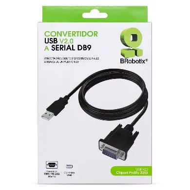 Convertidor USB A Serial DB9M  BROBOTIX 963579 — vista 3