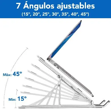 Soporte de Aluminio para Laptop, Multifuncion BROBOTIX 263564 — vista 7