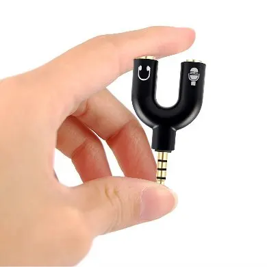 Adaptador Stereo 3.5 mm Macho a Dual 3.5 mm H BROBOTIX 181802-2 — vista 4