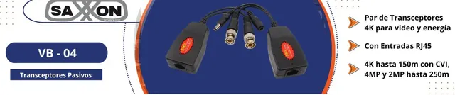 Transceptores SAXXON  RJ-45 VB-04