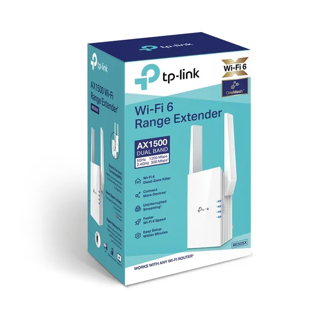 Expansor de Rango Dual Band Wi-Fi TP-LINK RE505X