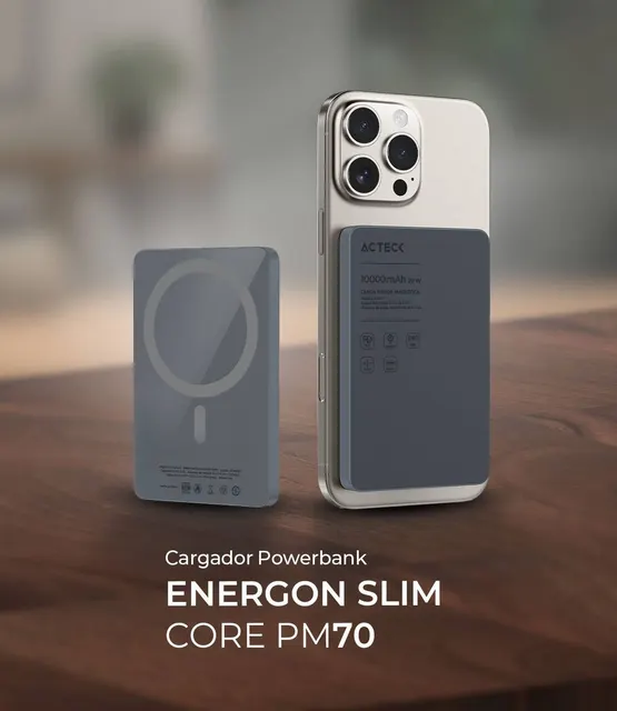 Power banks ACTECK ENERGON GO SLIM CORE PM70 — vista 3