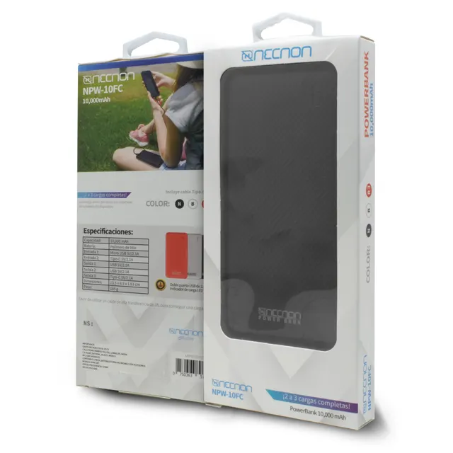 Power bank NECNON NPW-10FC — vista 5