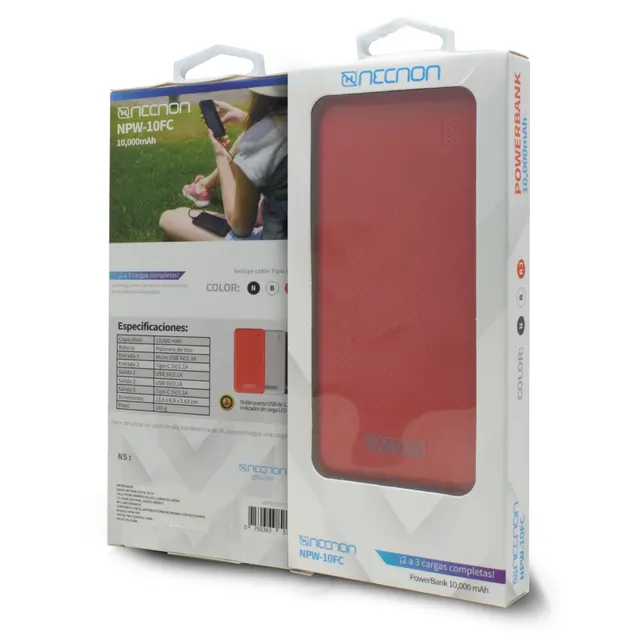 Power Bank NECNON NPW-10FC — vista 4