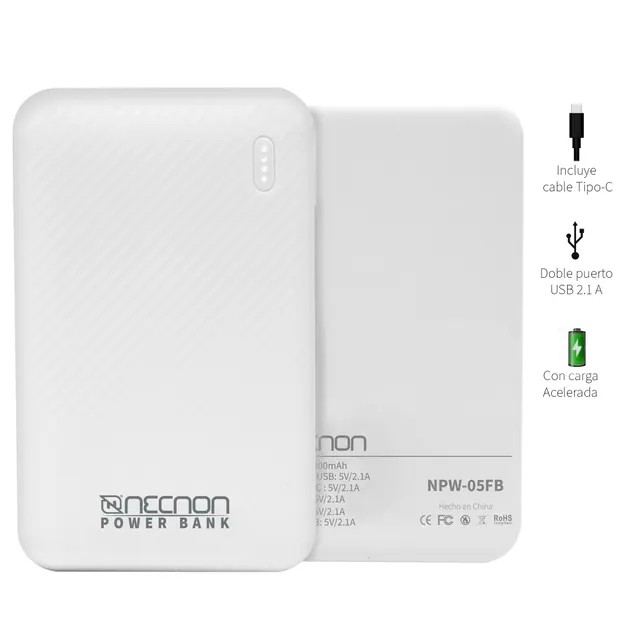 Powerbank NECNON NBPB0512FB — vista 5