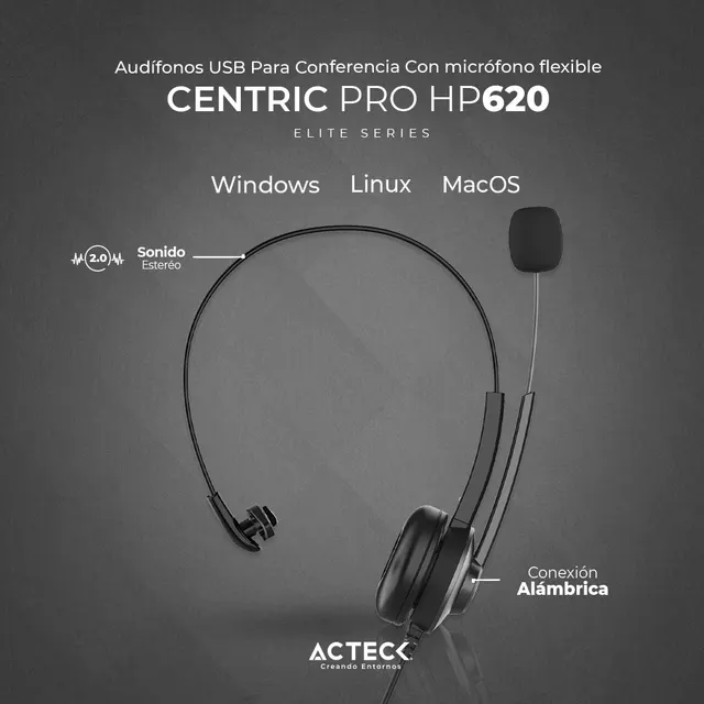 Auriculares ACTECK HP620 — vista 3