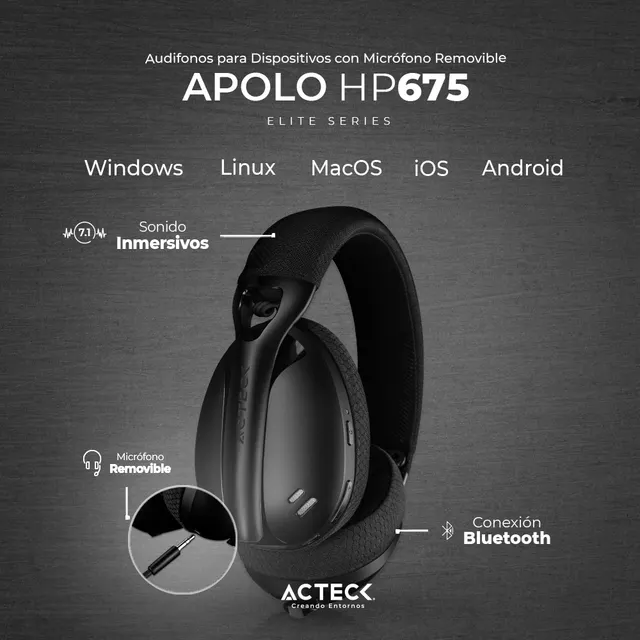 Auriculares ACTECK HP675 — vista 4