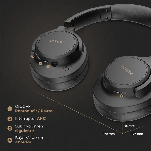 Diademas ACTECK HP750 — vista 3